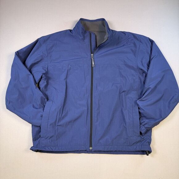 The North Face Jacket Men’s Size Large Blue Full Zip Pockets Vintage - Picture 1 of 8